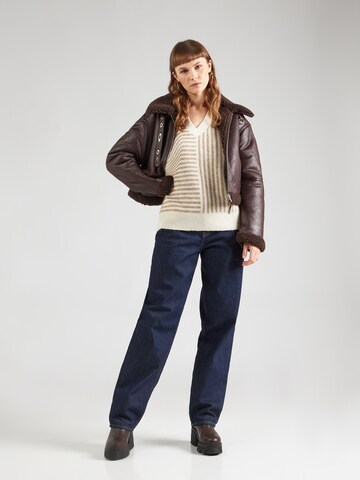 VERO MODA Trui 'VMURANUS' in Beige