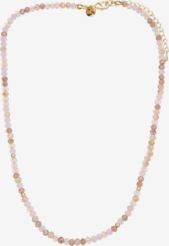 Leslii Necklace in Beige: front