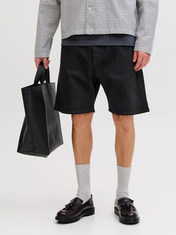 juoda JACK & JONES Standartinis Džinsai 'JJITONY': priekis