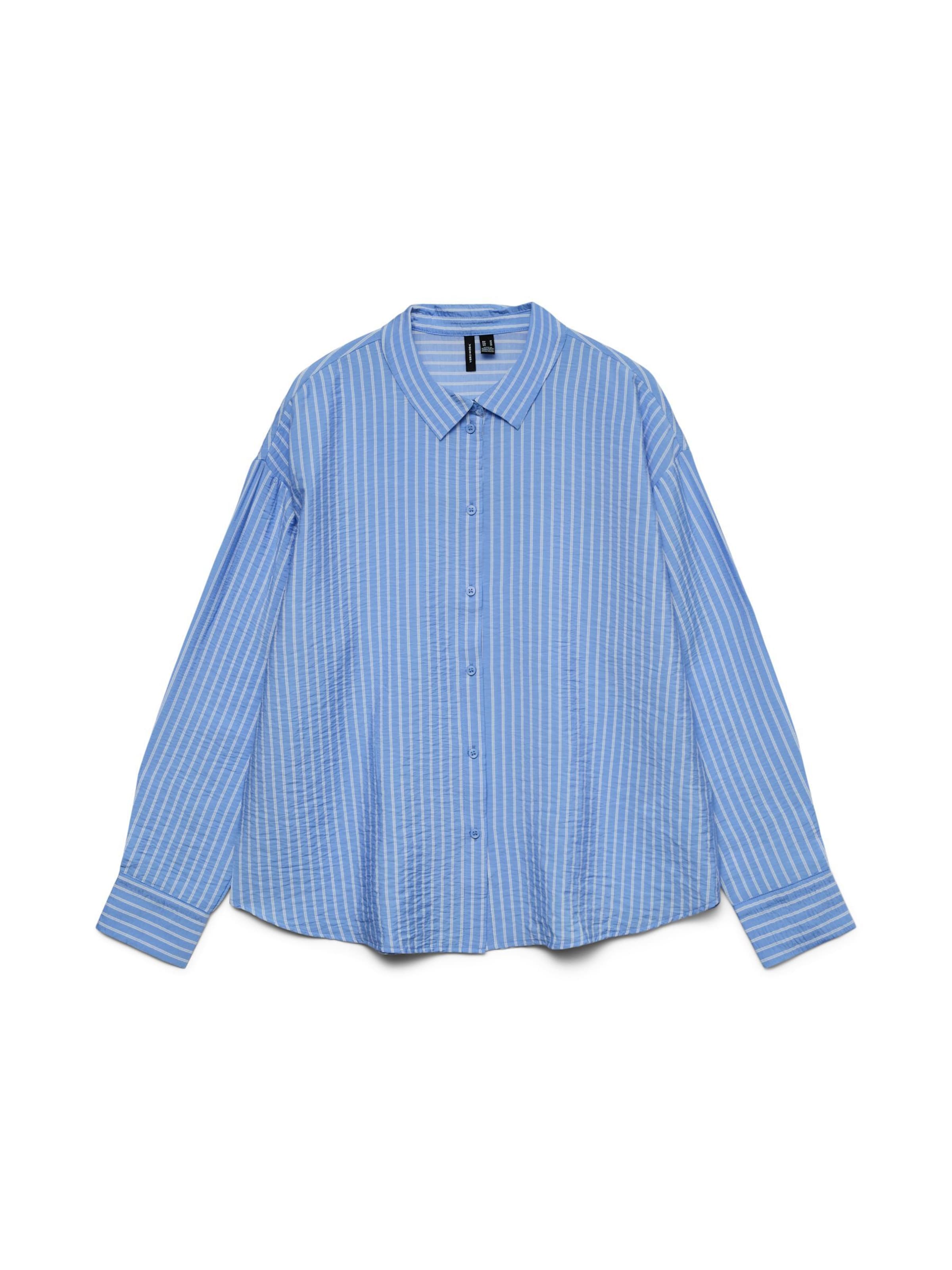 Vero Moda Curve Blouse 'VMCKAJA' in Blue: front