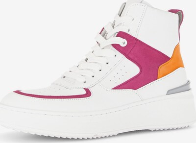 GABOR Sneakers hoog in de kleur Grijs / Oranje / Pink / Wit, Productweergave