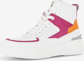 GABOR High-Top Sneakers in White: front