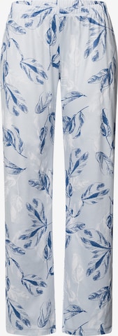 Hanro Pyjamahose ' Loungy Nights ' in Blau: Vorderseite