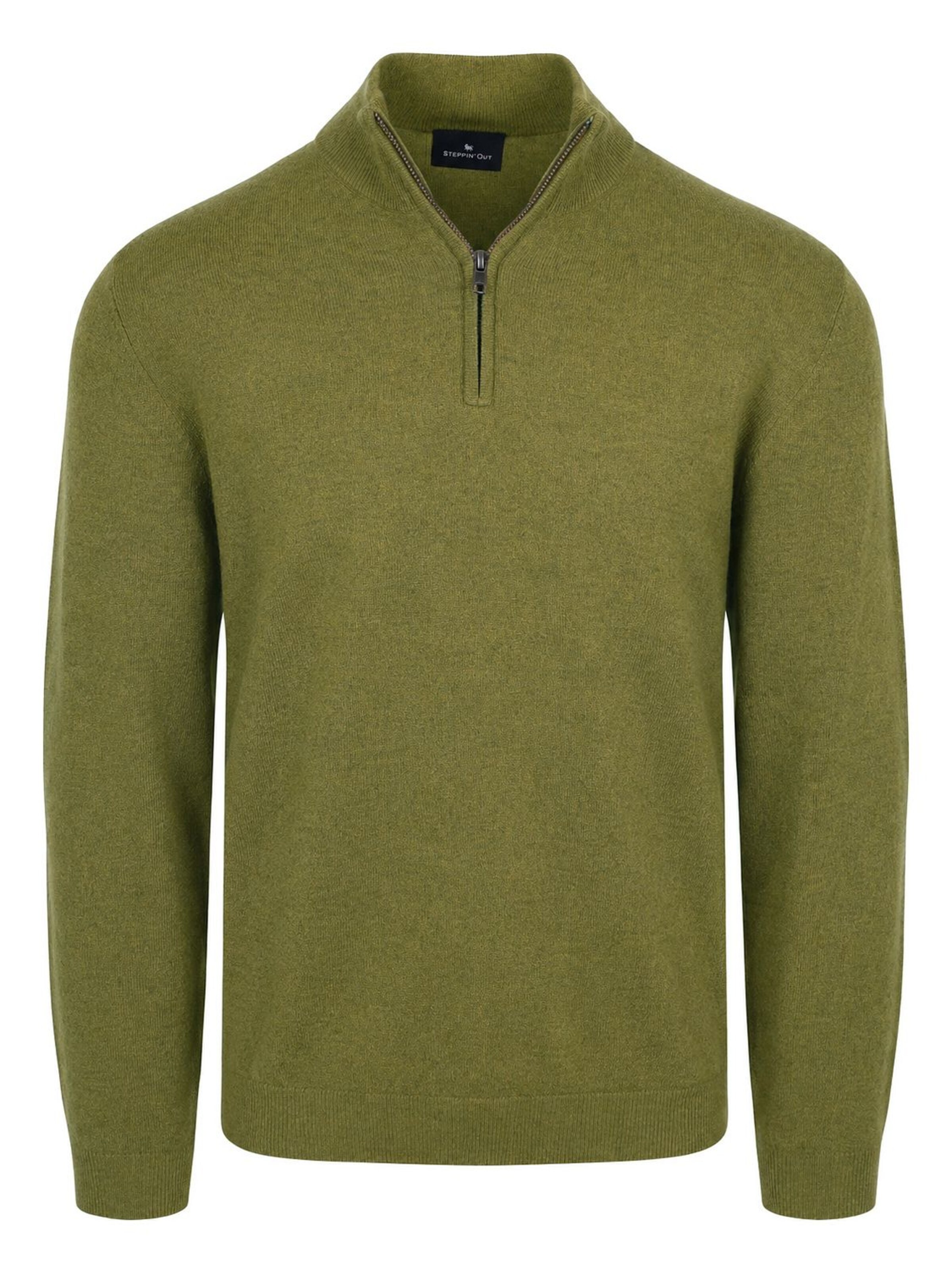 Steppin' out Trui in Groen: voorkant