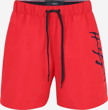 TOMMY HILFIGER Board Shorts in Red: front