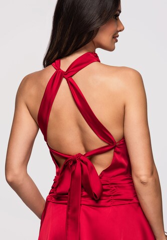 Ombre Cocktailjurk in Rood