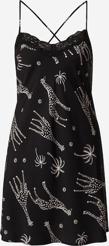 Marks & Spencer - Camisola de pijama 'Chemi' em preto: frente