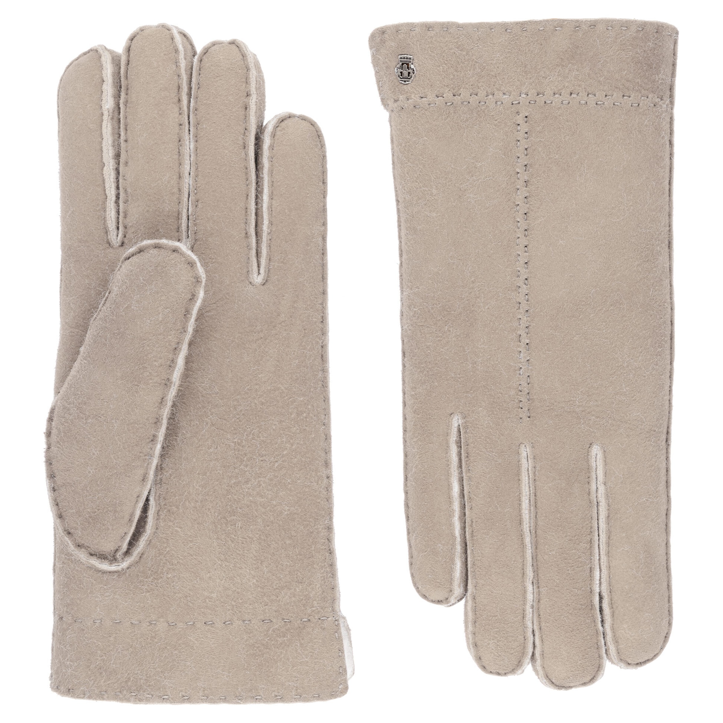 Roeckl Full finger gloves 'MALMÖ' in Beige: front