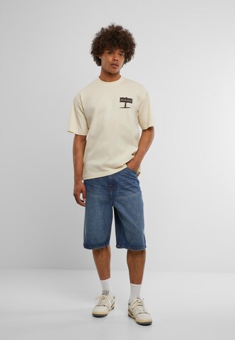 MARKET Shirt 'Beware Pet' in Beige