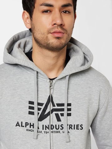 Hanorac de la ALPHA INDUSTRIES pe gri
