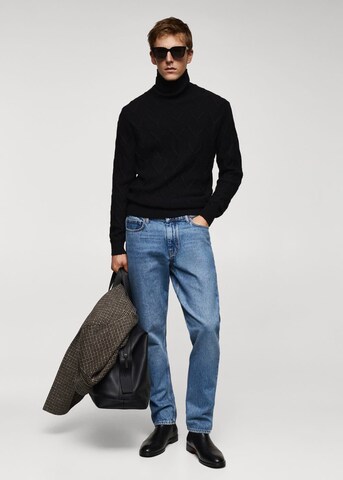 MANGO MAN Sweater 'LADERA' in Black