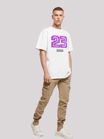 T-Shirt 'Pixel 23' F4NT4STIC en blanc