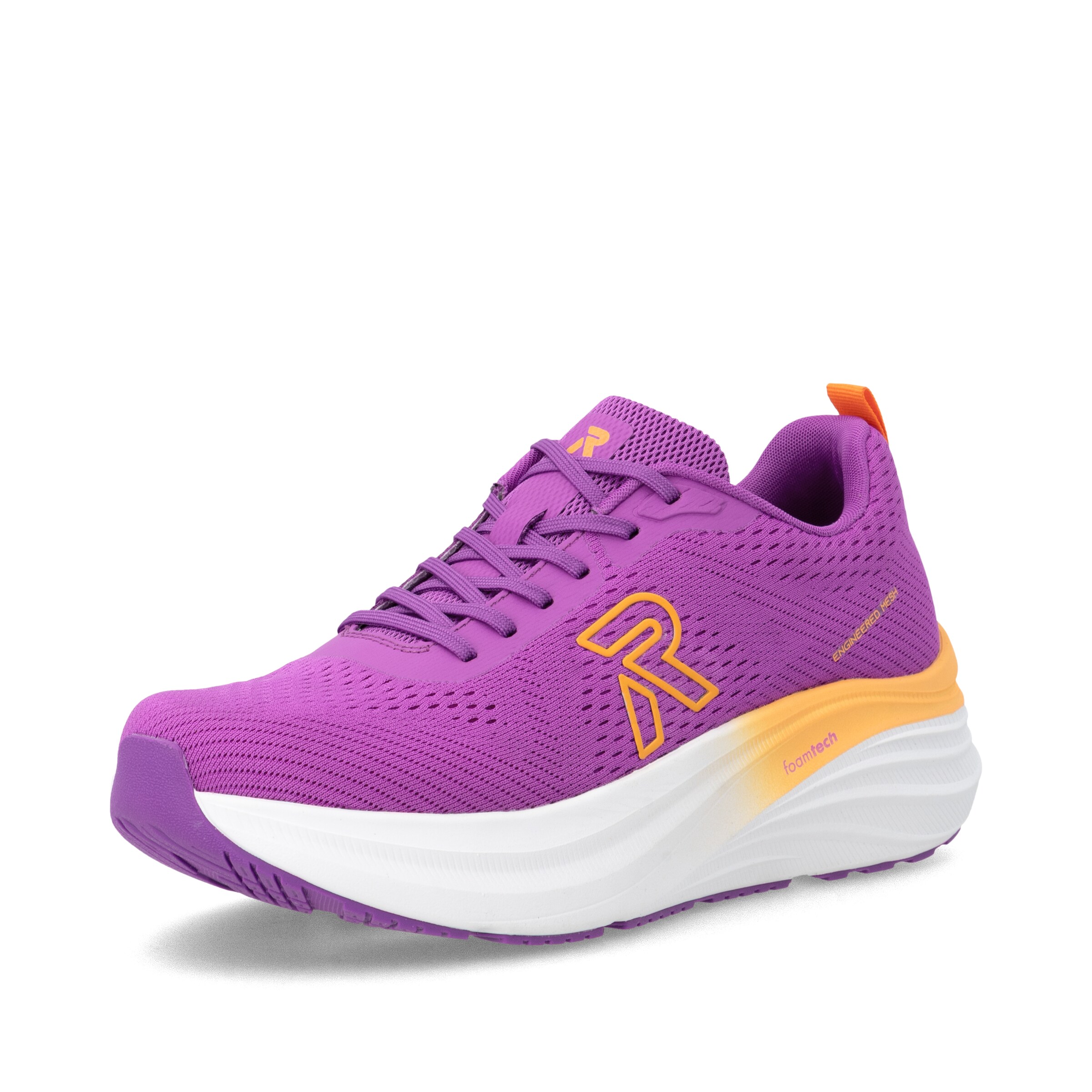 Baskets basses ' W4101 ' Rieker en violet : devant
