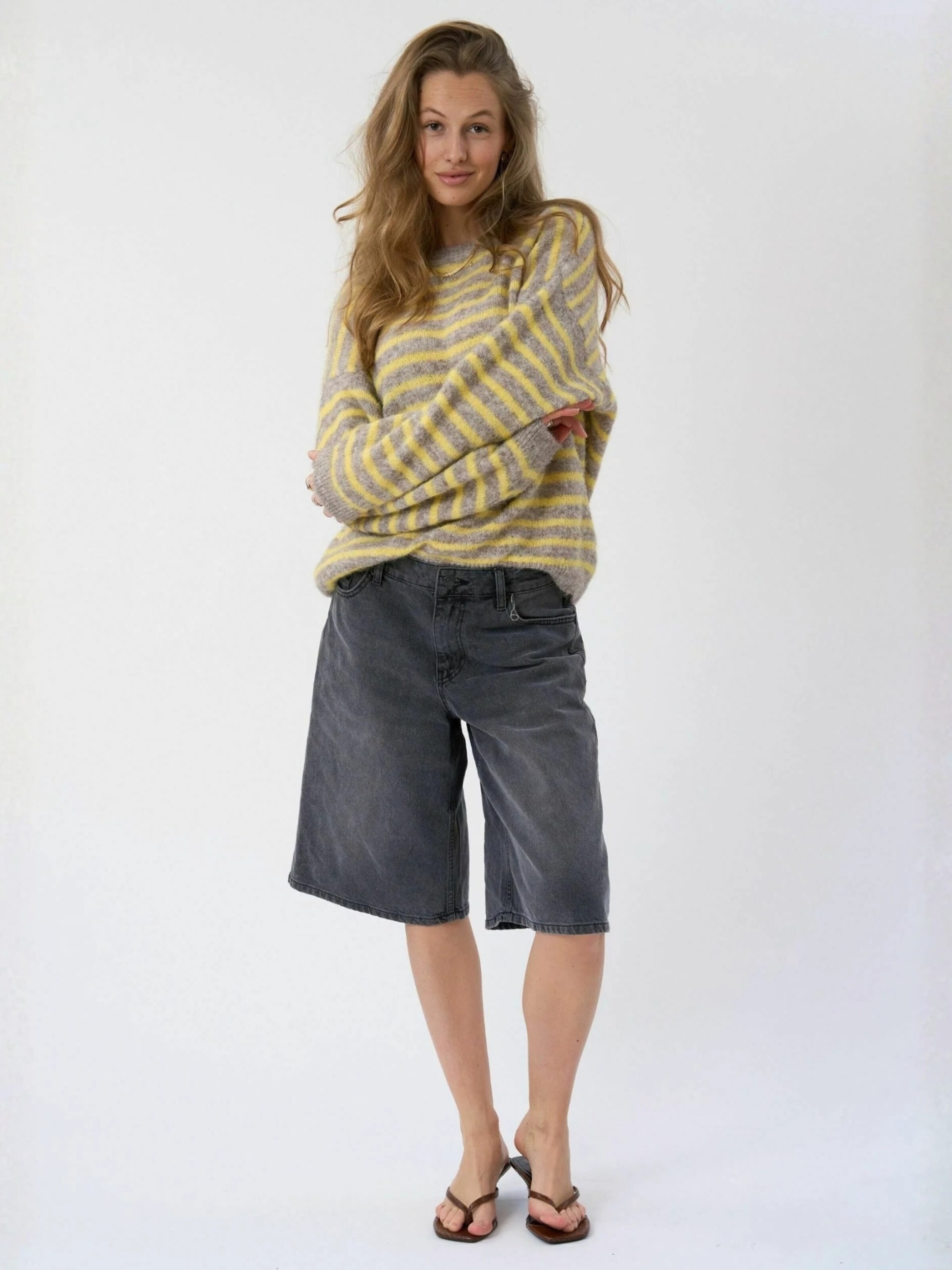 TEESHOPPEN Sweater ' Sienna ' in Gelb