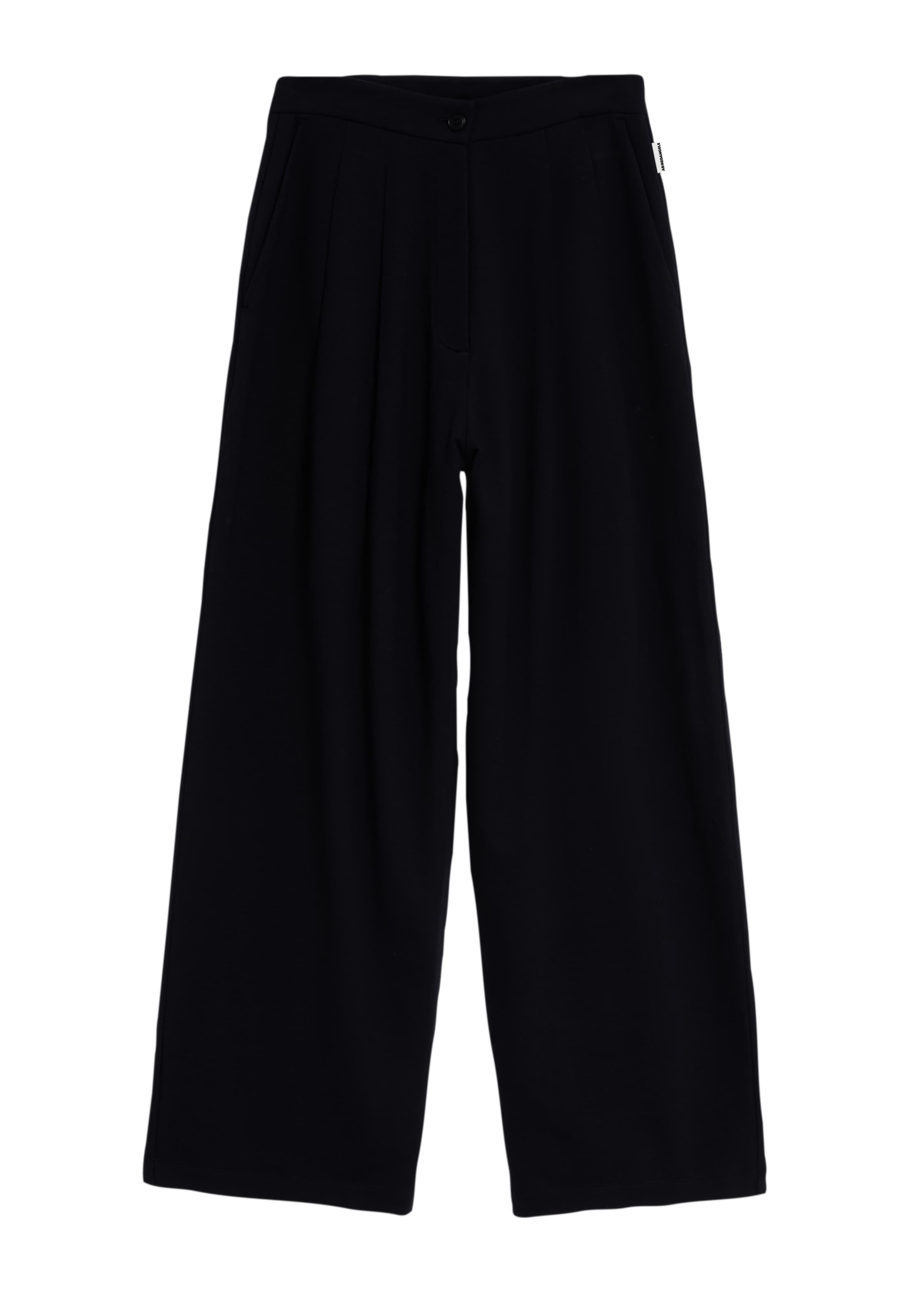 ARMEDANGELS Loose fit Trousers ' LOU WIDELEG ' in Black: front