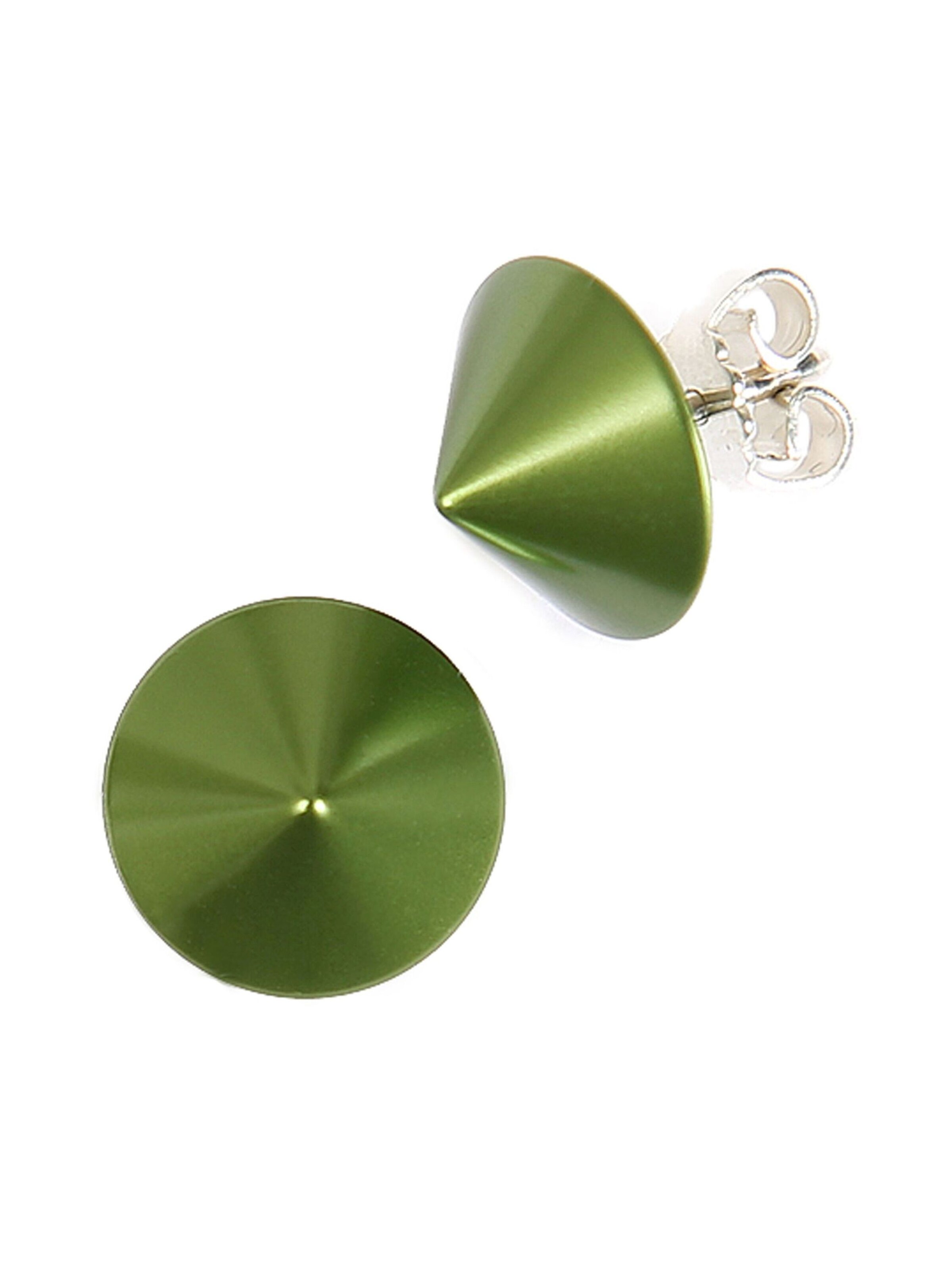 DeMarie Earrings in Green: front