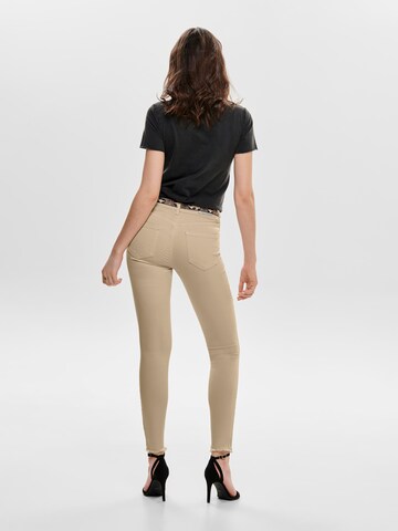 Skinny Jeans 'BLUSH' di ONLY in beige