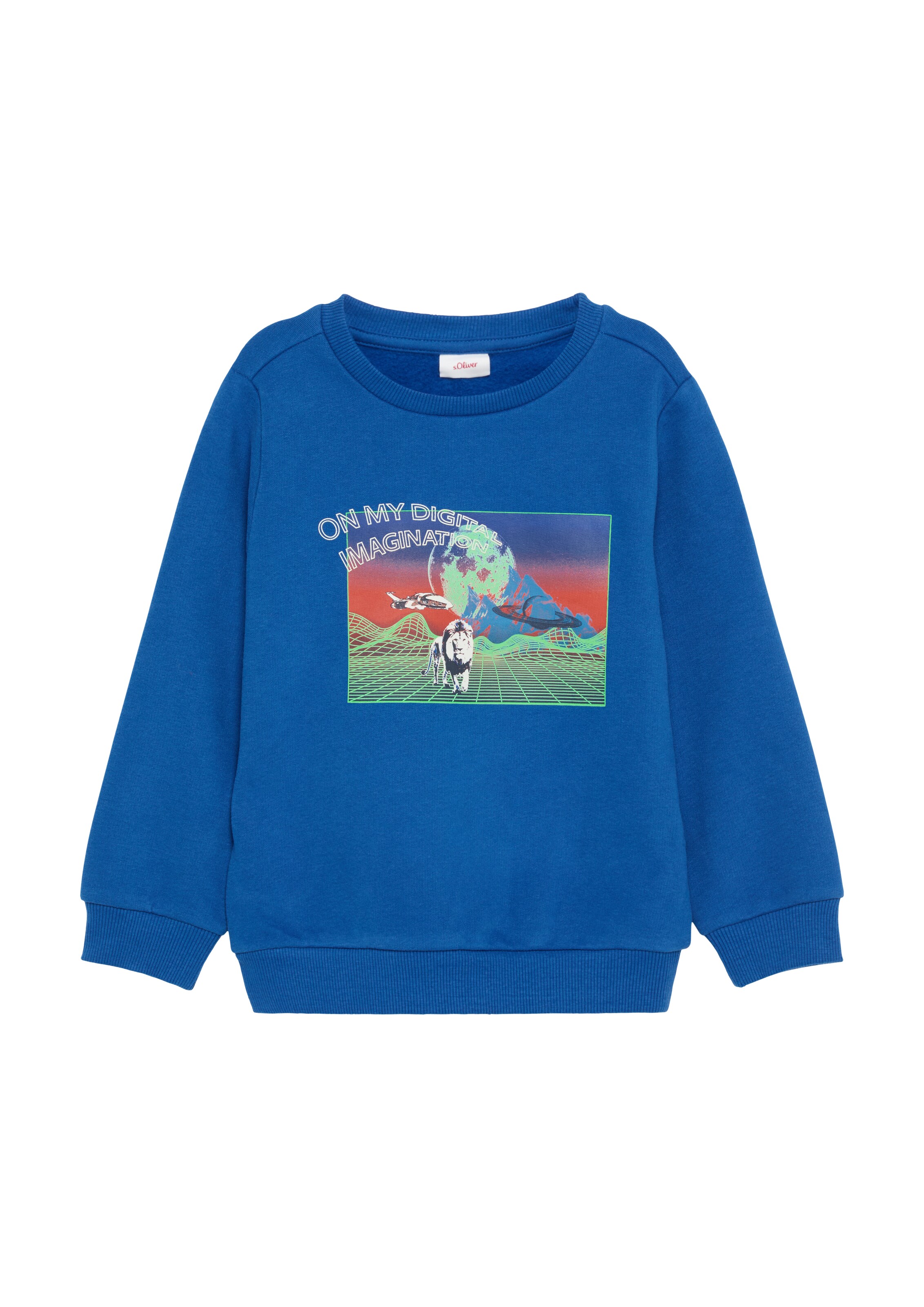 s.Oliver Sweatshirt in Blau: Vorderseite