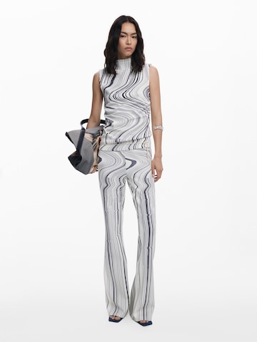 Desigual Wide Leg Housut värissä valkoinen