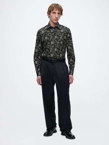 Karl Lagerfeld Regular fit Overhemd in Zwart