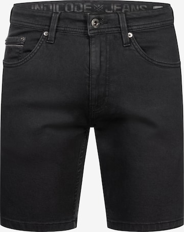 INDICODE JEANS Shorts 'Symon' in Schwarz: Vorderseite