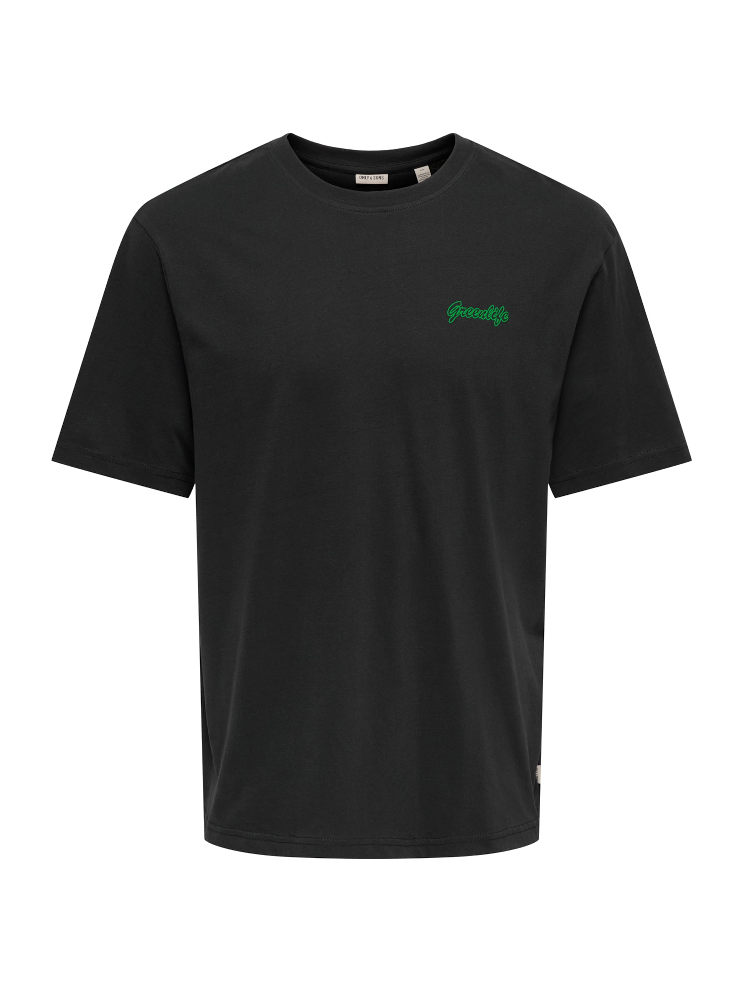 Tricou 'ONSMALIK' de la Only & Sons pe negru: față