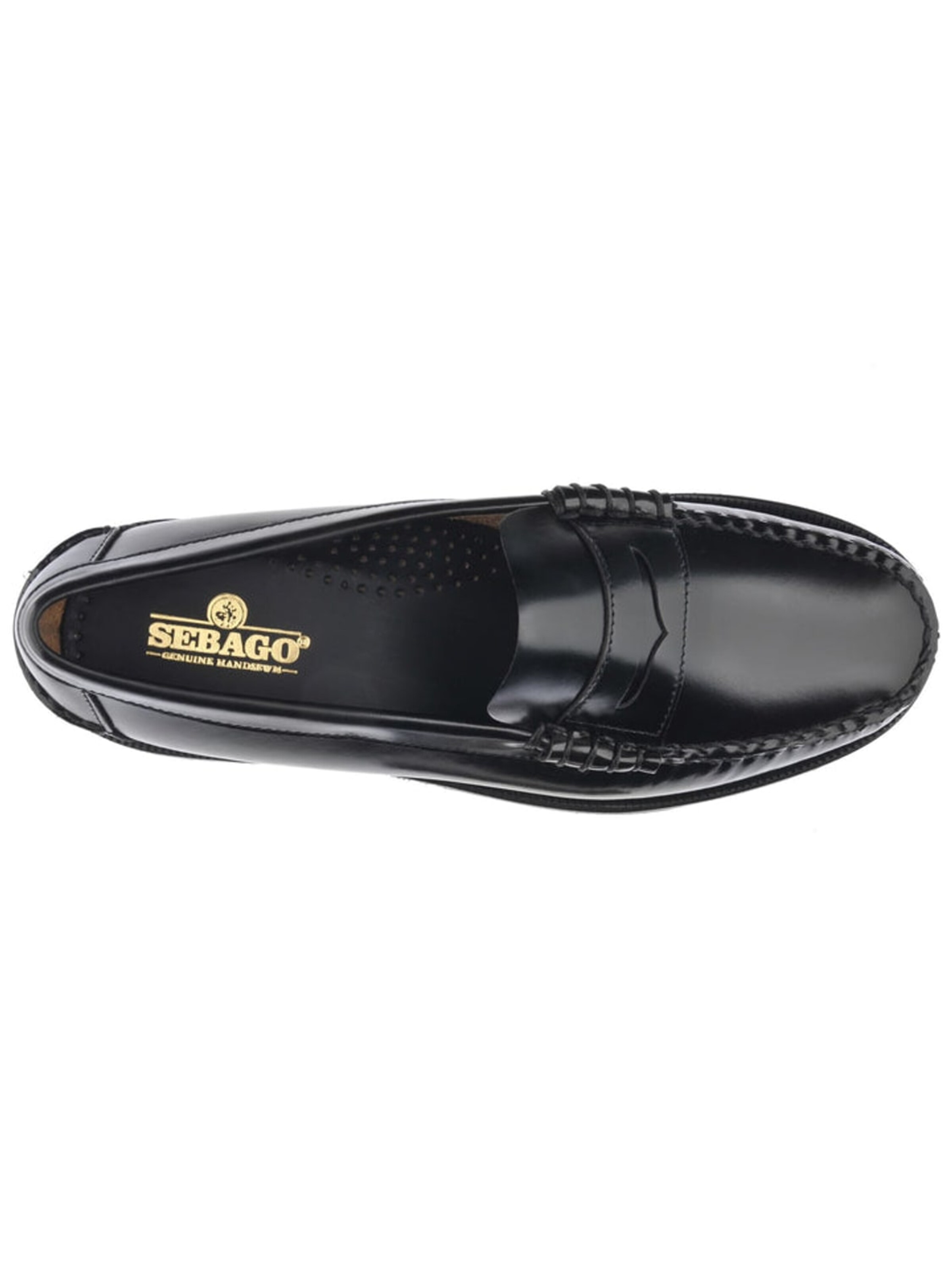SEBAGO Mokasyny 'Black Genuine Leather Goodyear Loafers' w kolorze czarny