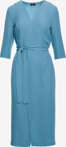 Rochie 'Sukienka z kopertowym motywem' de la Stylove pe albastru: față
