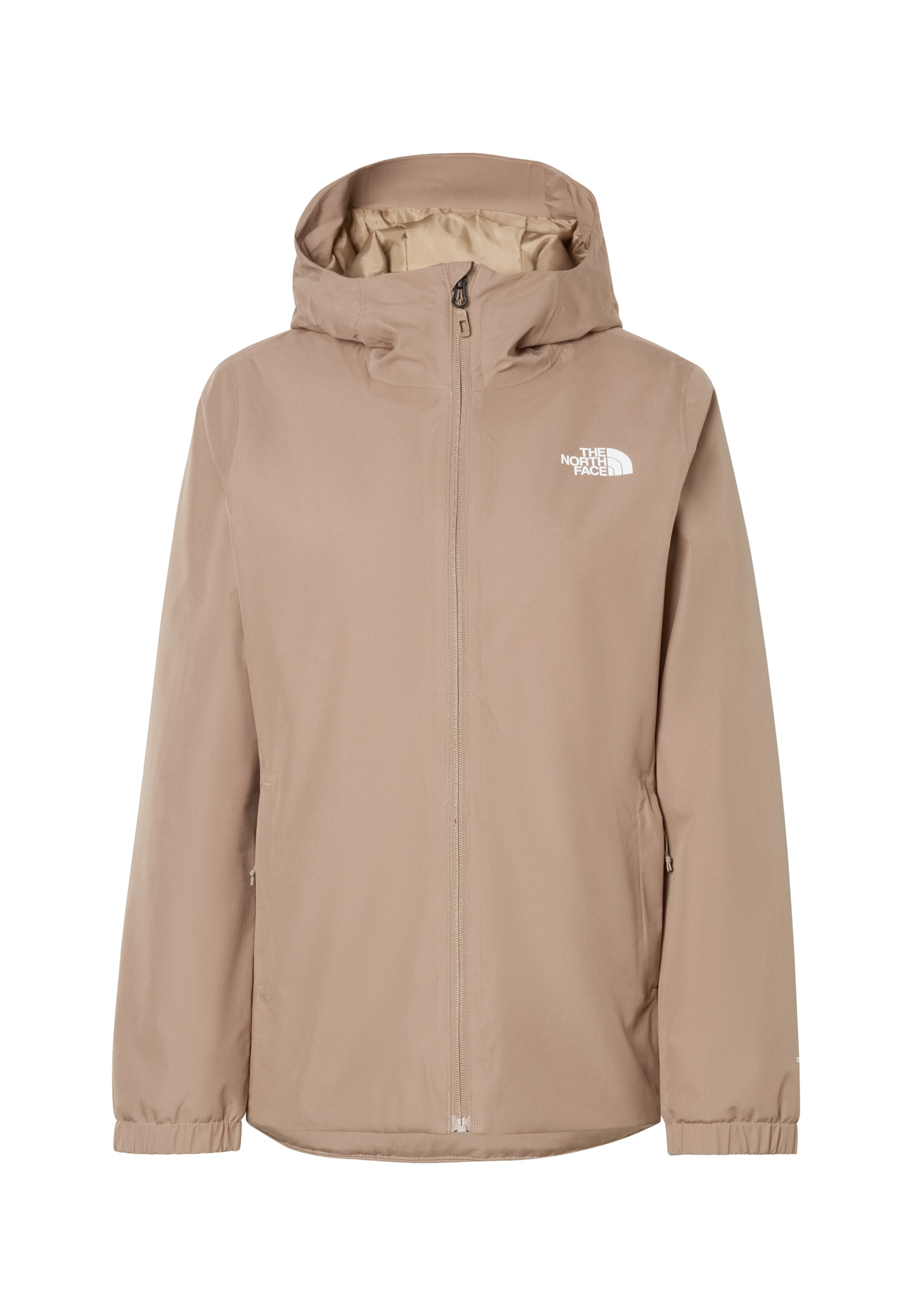 THE NORTH FACE Outdoorová bunda 'QUEST' – hnědá: přední strana