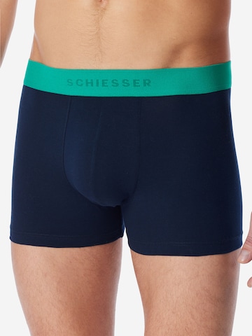 SCHIESSER Boxer shorts ' 95/5 Multi ' in Blue: front