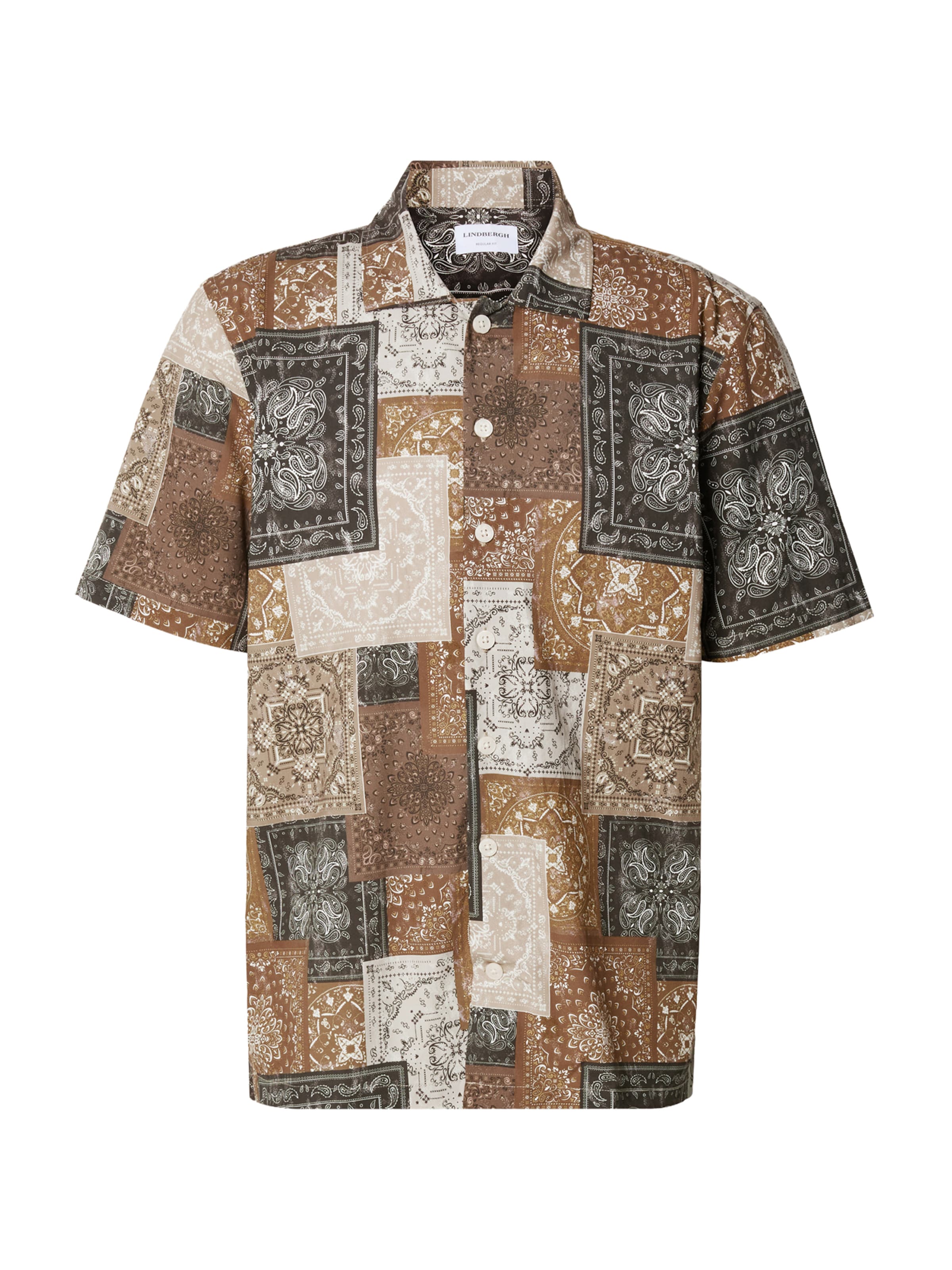 Lindbergh Regular Fit Skjorte i beige: forside