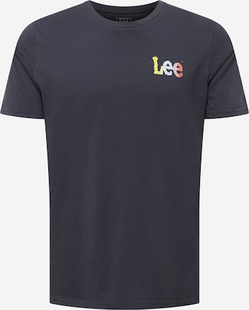 Lee Shirt 'LIVING THE LIFE' in Black: front