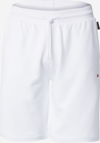 NAPAPIJRIregular Hlače 'NALIS' - bijela boja: prednji dio