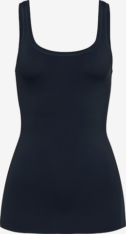 Hanro Top 'Touch Feeling' in Blau: Vorderseite