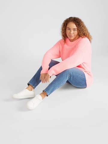 Pull-over 'BELLA LIFE' ONLY Carmakoma en rose