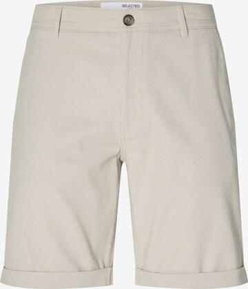 Pantalon chino 'Luton' SELECTED HOMME en beige : devant