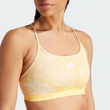 ADIDAS PERFORMANCE Bustier Sport bh 'Aeroreact Training Essentials' in Geel