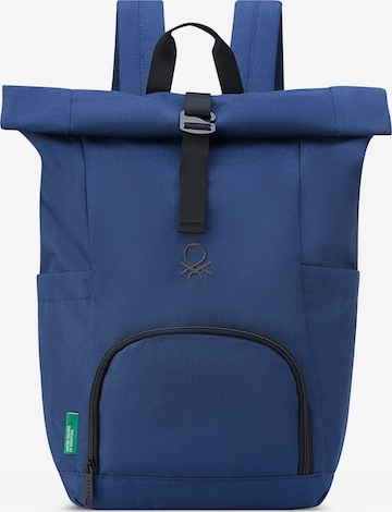 Delsey Paris Backpack 'Delsey Paris x United Colors of Benetton' in Blue: front