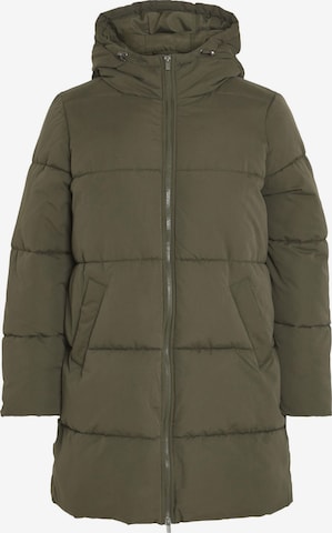 EVOKED Winter Coat in Green: front