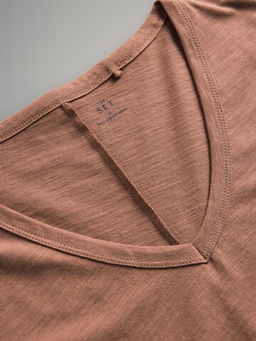 The Set - Camiseta en marrón