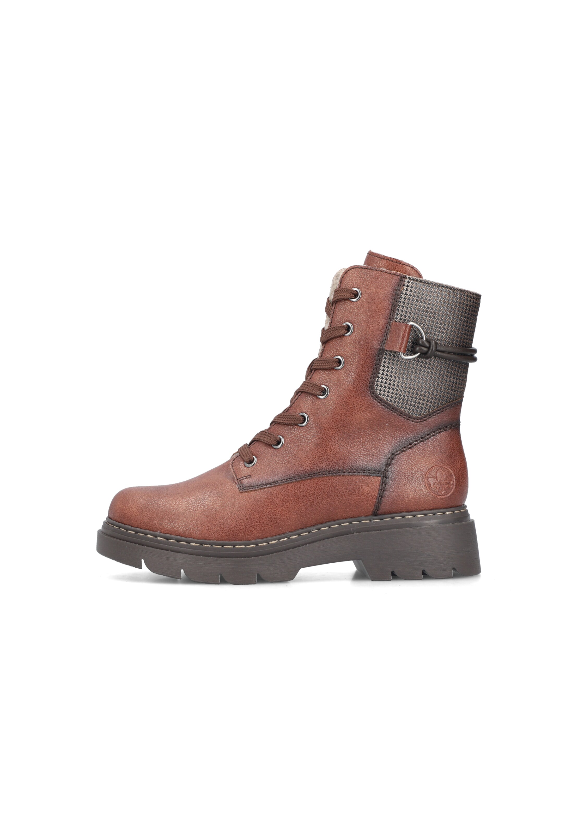 Rieker - Botines con cordones en marrón