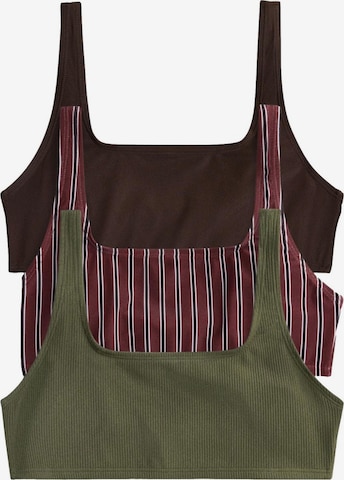 Hauts de bikini The Set en marron : devant