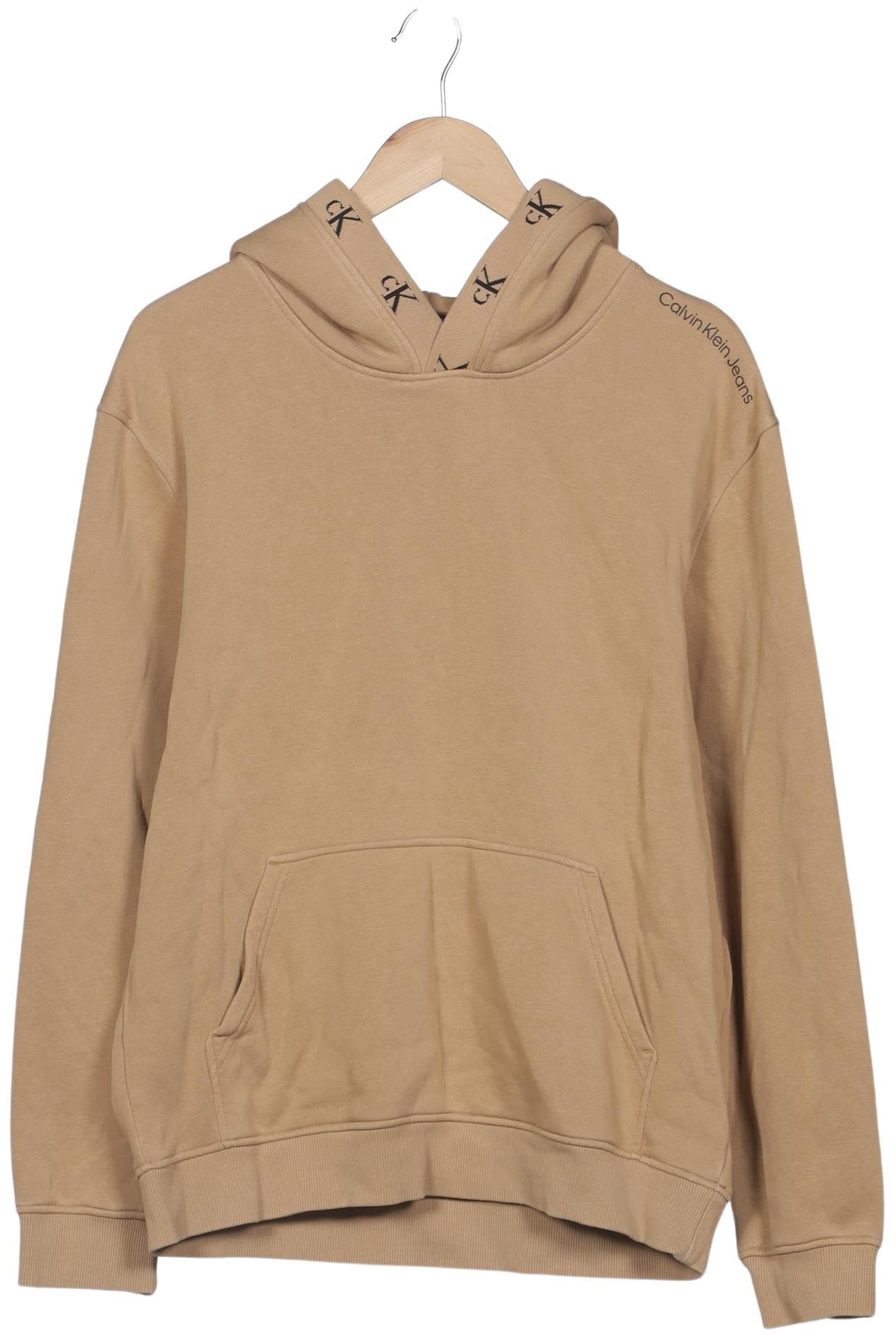 Calvin Klein Jeans Sweatshirt & Zip-Up Hoodie in L in Beige: front