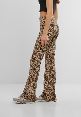 évasé Pantalon DEF en marron