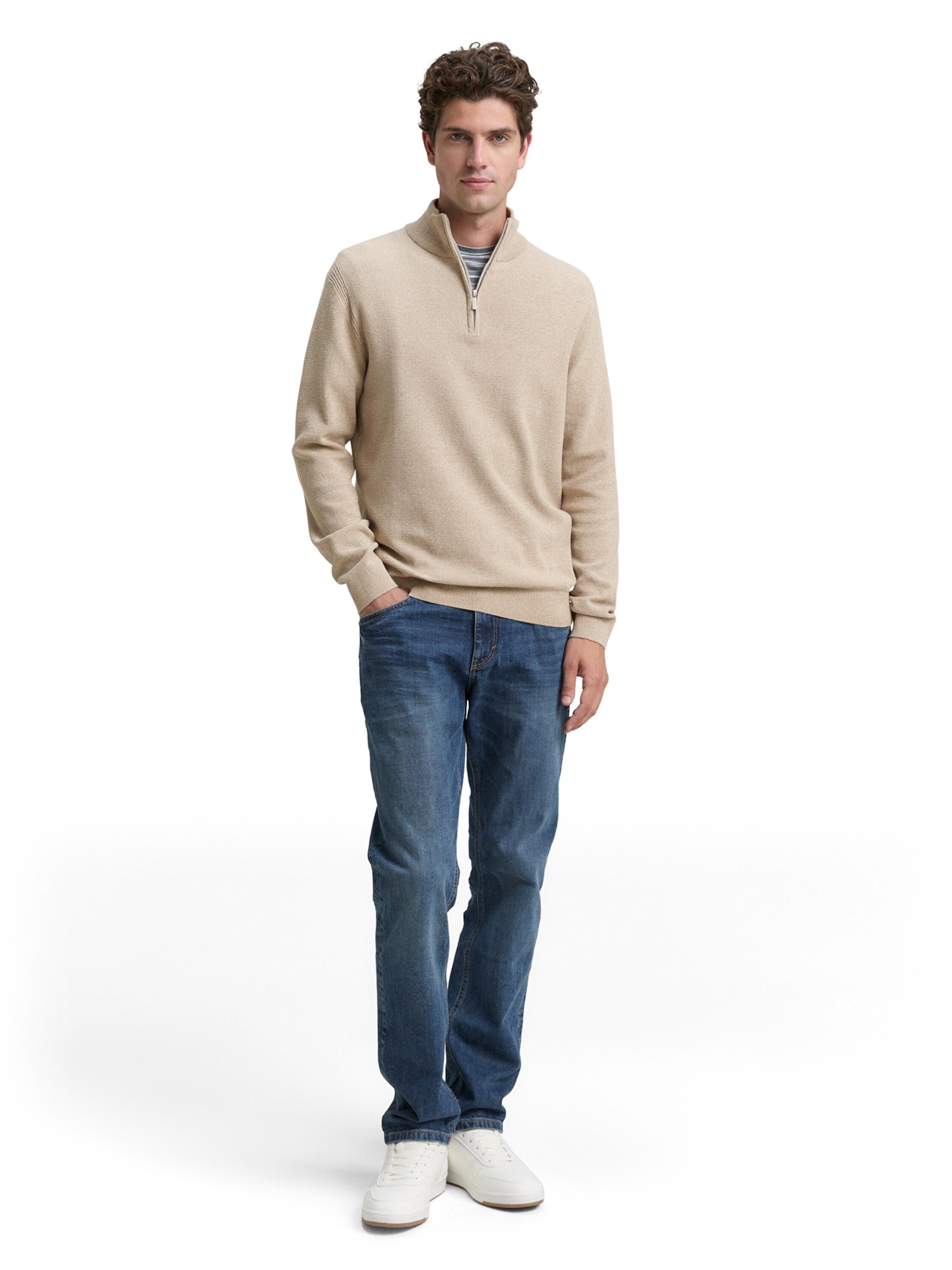 TOM TAILOR Sweater in Beige