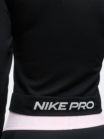 Bluză cu fermoar sport 'Nike Pro' de la NIKE pe negru