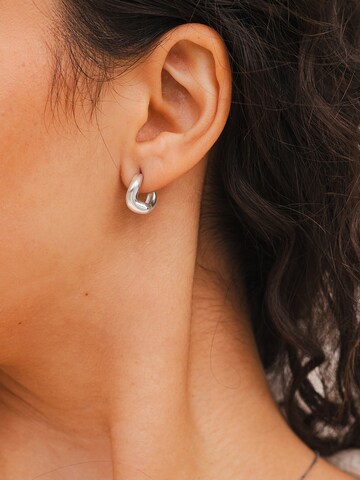 Akzent Earrings 'Inara, langlebig' in Silver: front