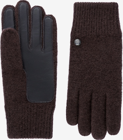 Roeckl Strickhandschuhe 'FELTED WOOL' in braun / kastanienbraun / rostbraun / dunkelbraun / braunmeliert, Produktansicht