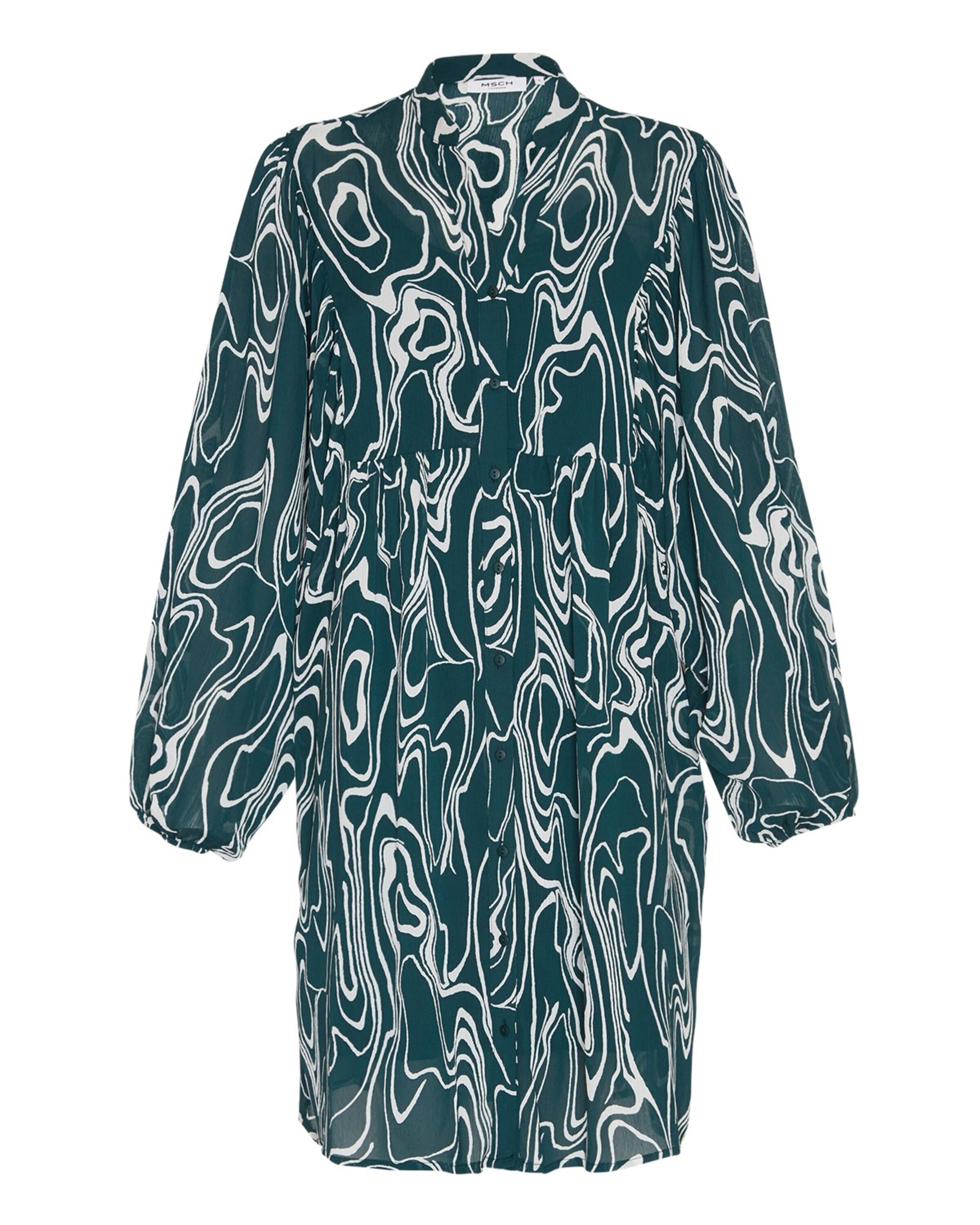 zaļš MSCH COPENHAGEN Blūžkleita: no priekšpuses