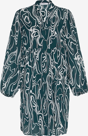 MSCH COPENHAGEN Robe-chemise en vert / blanc, Vue avec produit